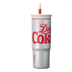 Owala Diet Coke Silver and Red Tumbler